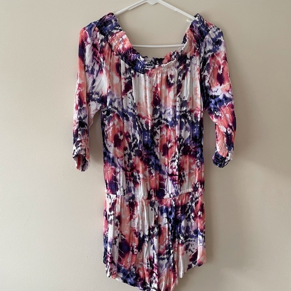 Womens Tye Dye Romper/ Jumpsuit Size S/P Color Pink - Picture 10 of 13